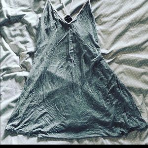 Gray spaghetti strap dress